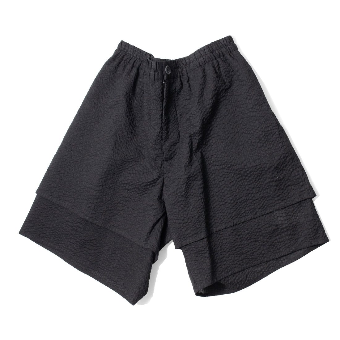 Lauren Manoogian Pebbled Shorts in Black