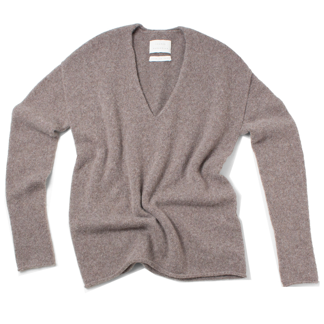 Lauren Manoogian Soft V Neck in Grey Melange