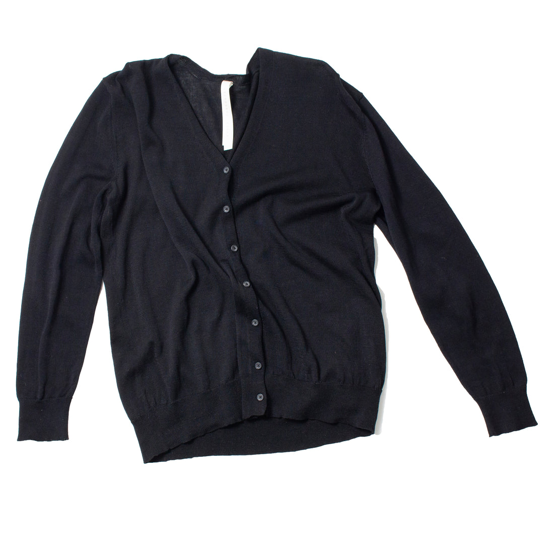 louren layered knit cardigan ブラック Layered Knit Cardigan – LITKOVSKA 100% Virgin Wool Cardigan