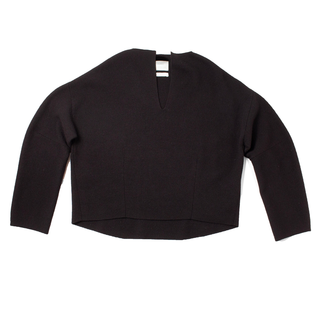 Lauren Manoogian Double Knit Split Neck in Black