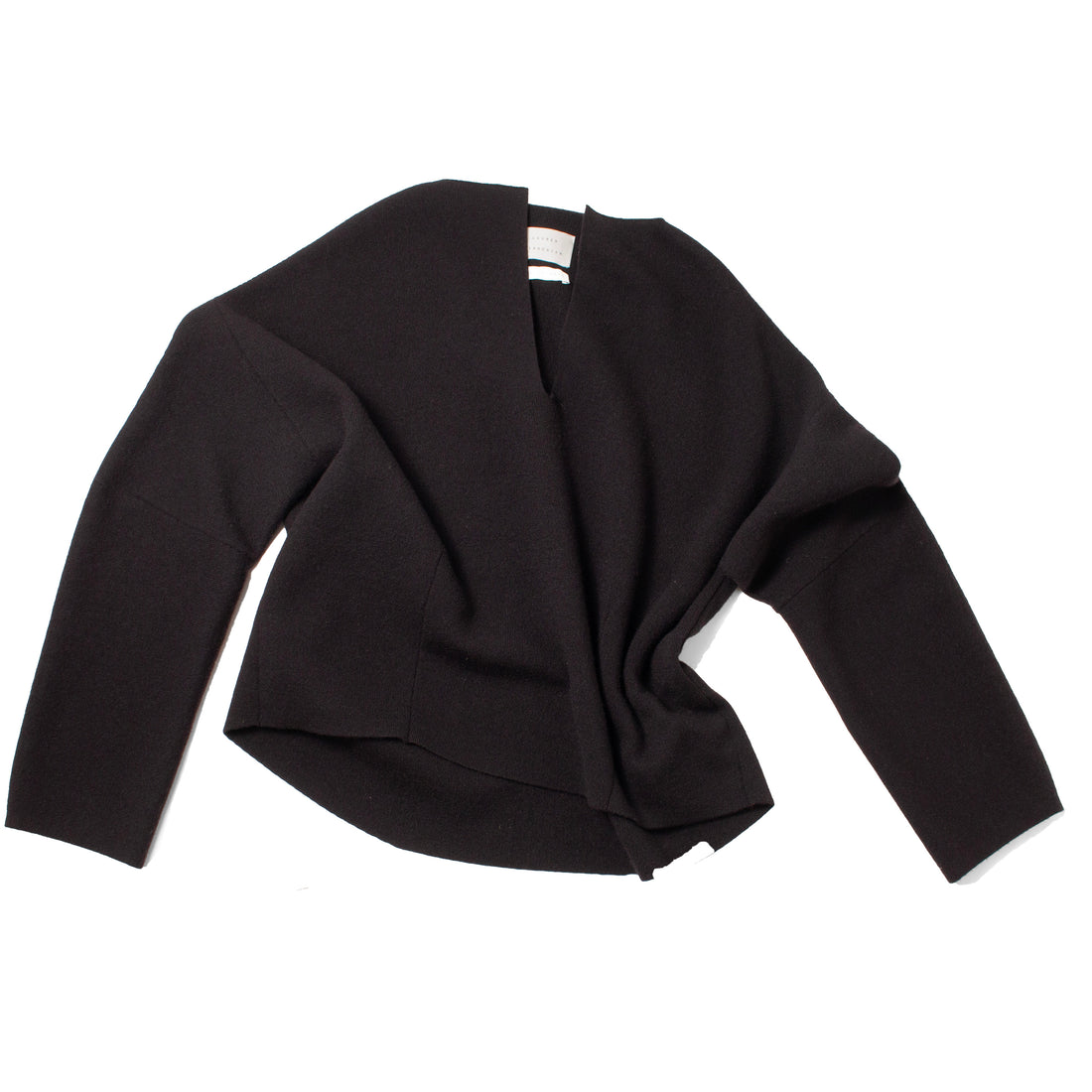 Lauren Manoogian Double Knit Split Neck in Black
