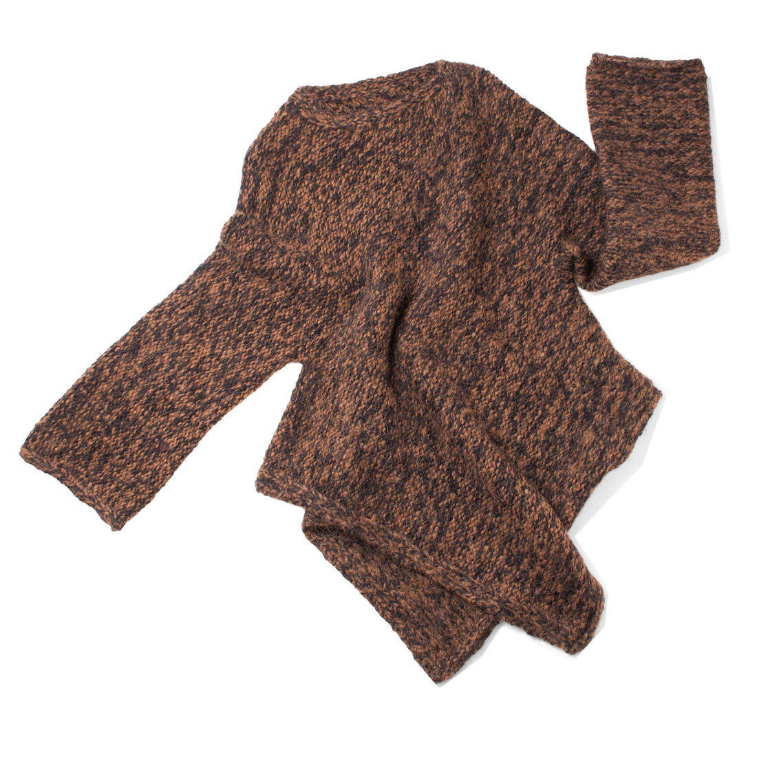 Lauren Manoogian Handknit Manta Pullover in Rust Marl