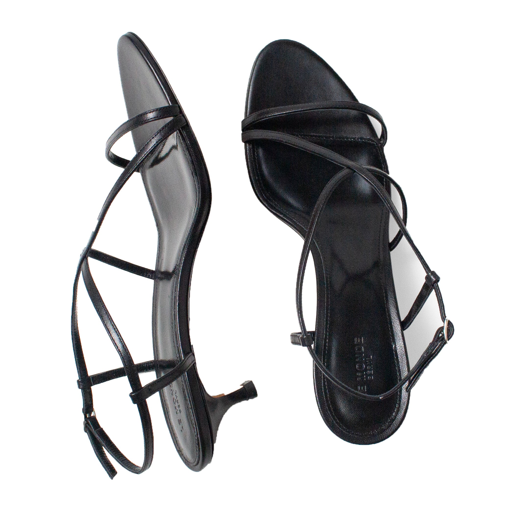 Le Monde Béryl Rio Kitten Heel in Black – JUDITH