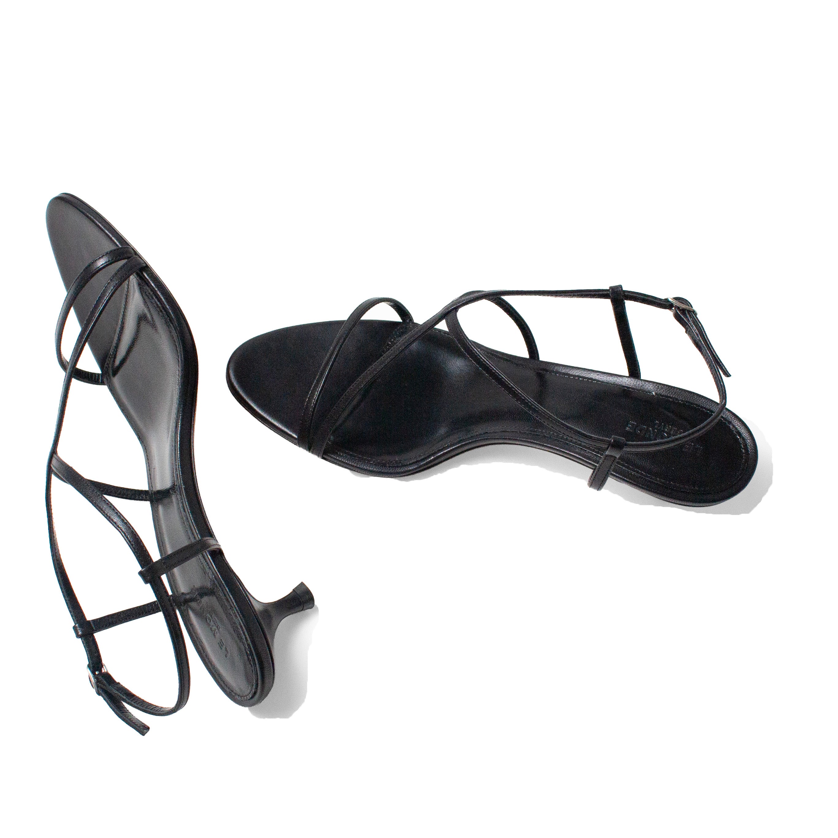 Le Monde Béryl Rio Kitten Heel in Black – JUDITH
