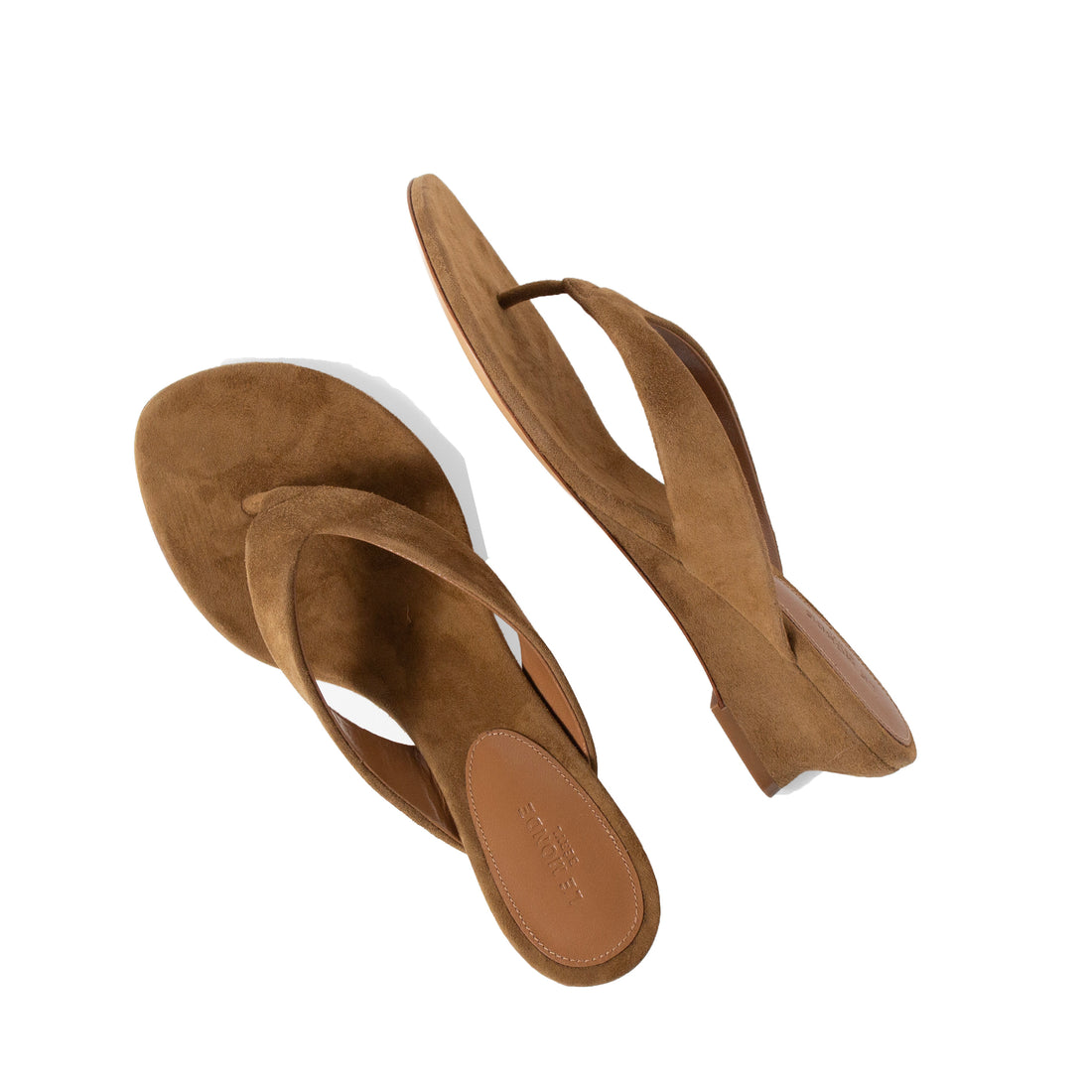 Le Monde Beryl Micro Wedge Thong Sandal in Taupe