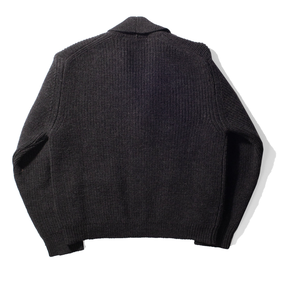 MHL. 3 Button Polo in Charcoal Lambswool