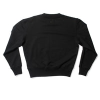 MHL. Cross Neck Crew Sweatshirt in Black