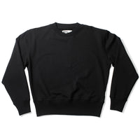 MHL. Cross Neck Crew Sweatshirt in Black