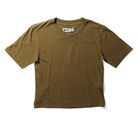 MHL. Simple T-Shirt in Moss Organic Cotton Linen Jersey