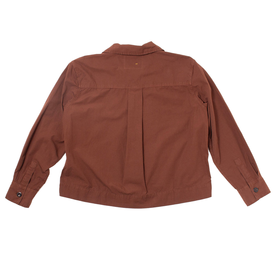 MHL Asymmetric Round Collar Shirt in Chestnut