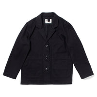 MHL Big Pocket Blazer in Black Cotton Drill