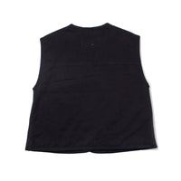 MHL Quilted Liner in Black Soft Cotton Twill