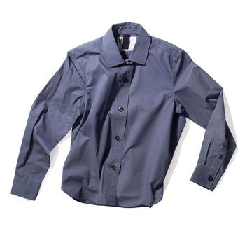MHL. Simple Shirt in Indigo Lightweight Brushed Cotton