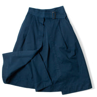 MHL. Cinch Waist Skirt in Algae Matte Cotton Twill