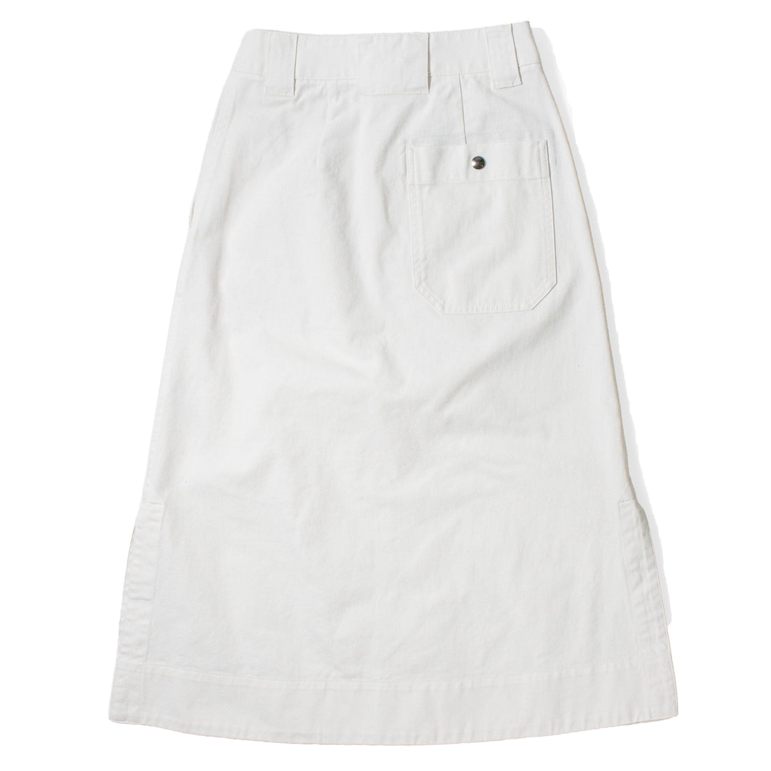 MHL. Side Vent Skirt in Off White