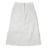 MHL. Side Vent Skirt in Off White