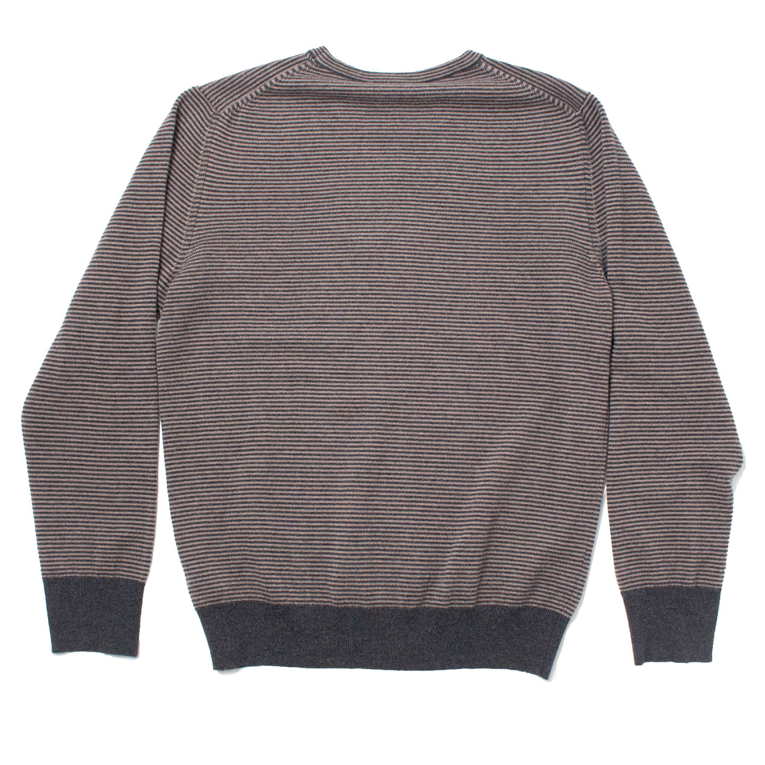 Margaret Howell Feeder Stripe Crew Neck in Charcoal