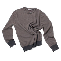 Margaret Howell Feeder Stripe Crew Neck in Charcoal