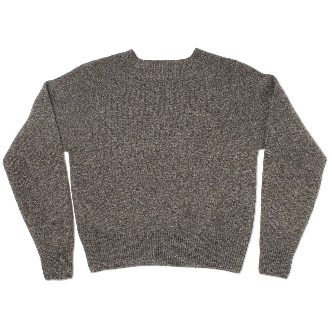 Margaret Howell Short Classic Crew Neck in Charcoal Twist