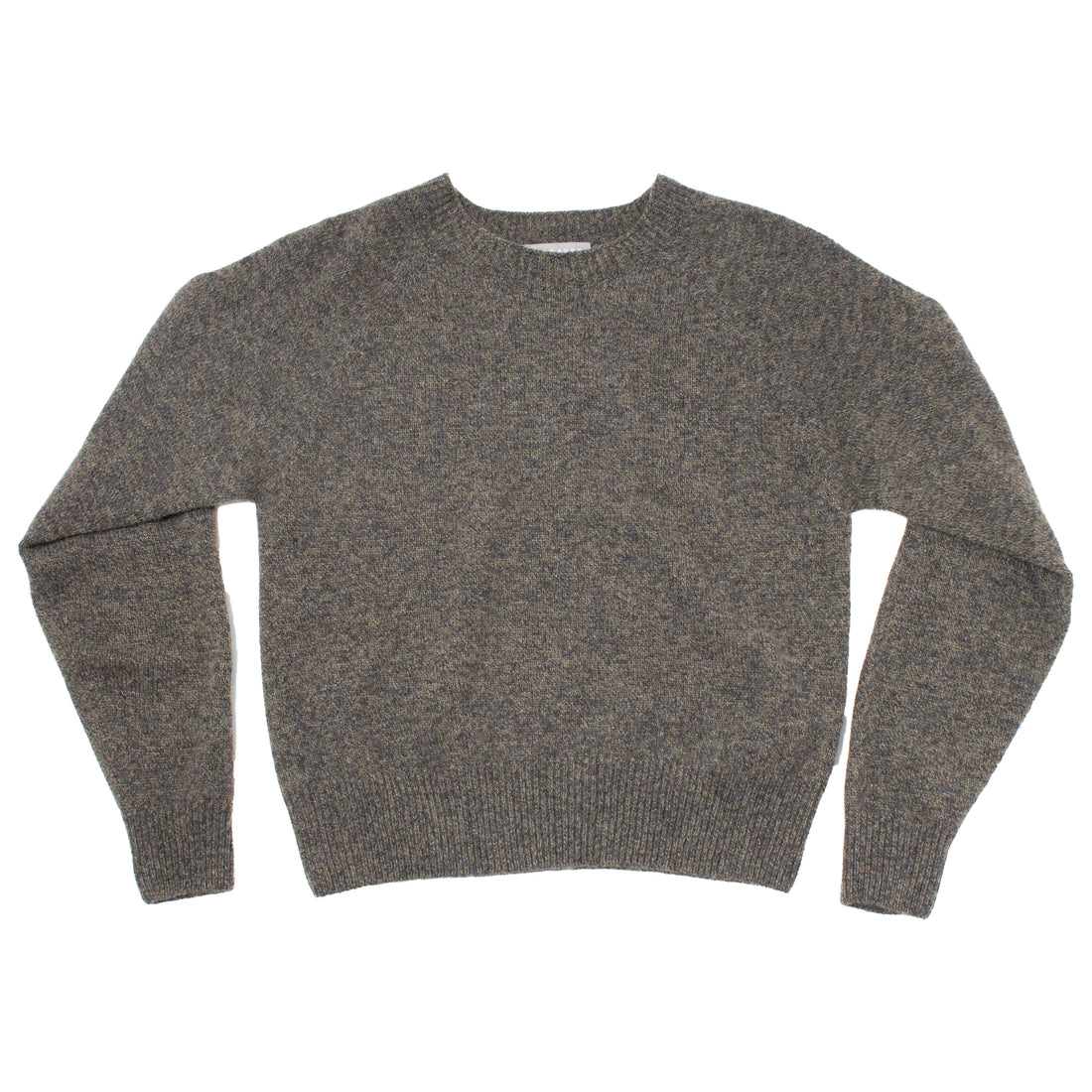 Margaret Howell Short Classic Crew Neck in Charcoal Twist