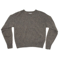 Margaret Howell Short Classic Crew Neck in Charcoal Twist