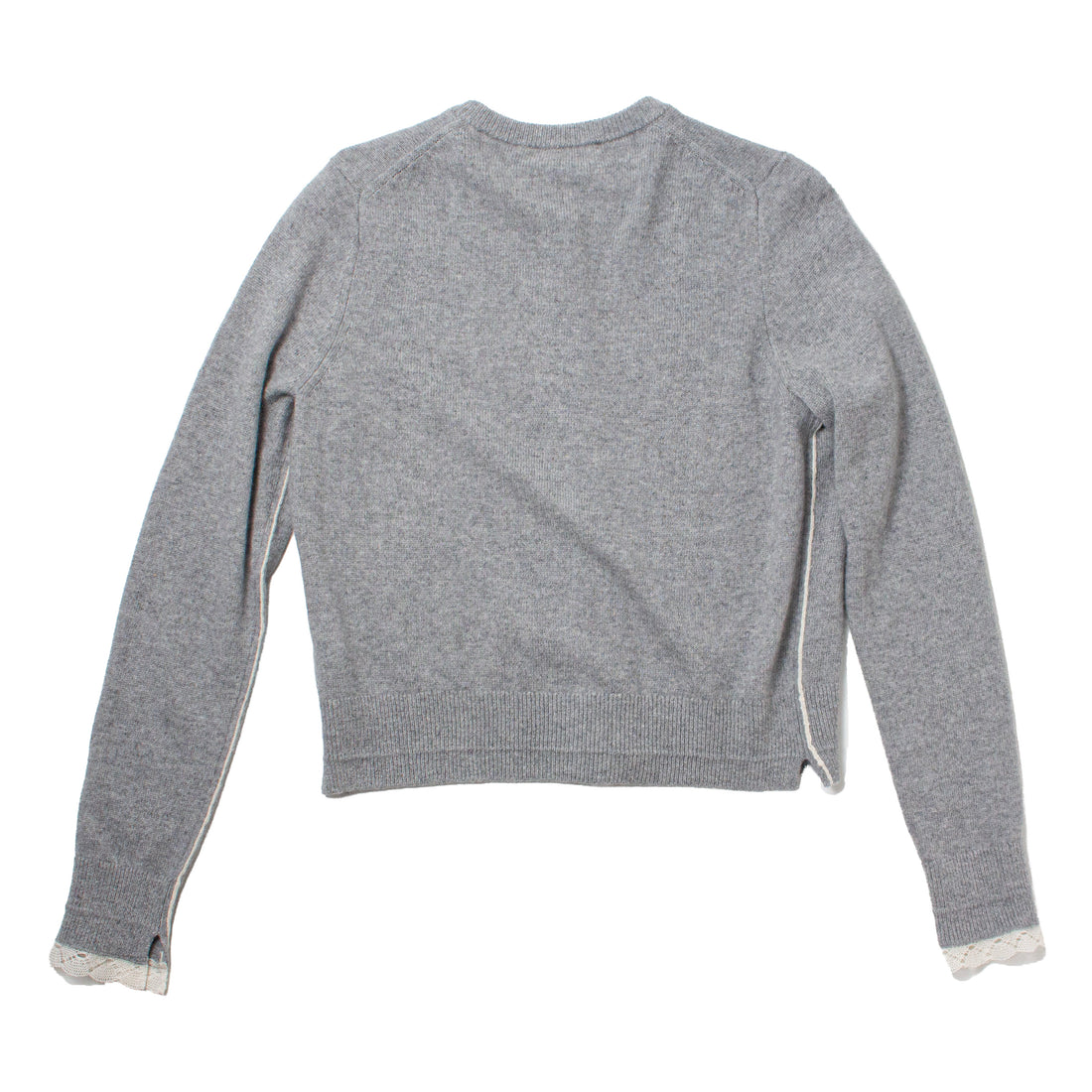 Maria McManus Baby Cardigan in Grey Lace
