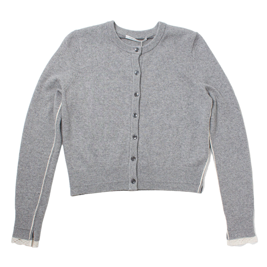 Maria McManus Baby Cardigan in Grey Lace