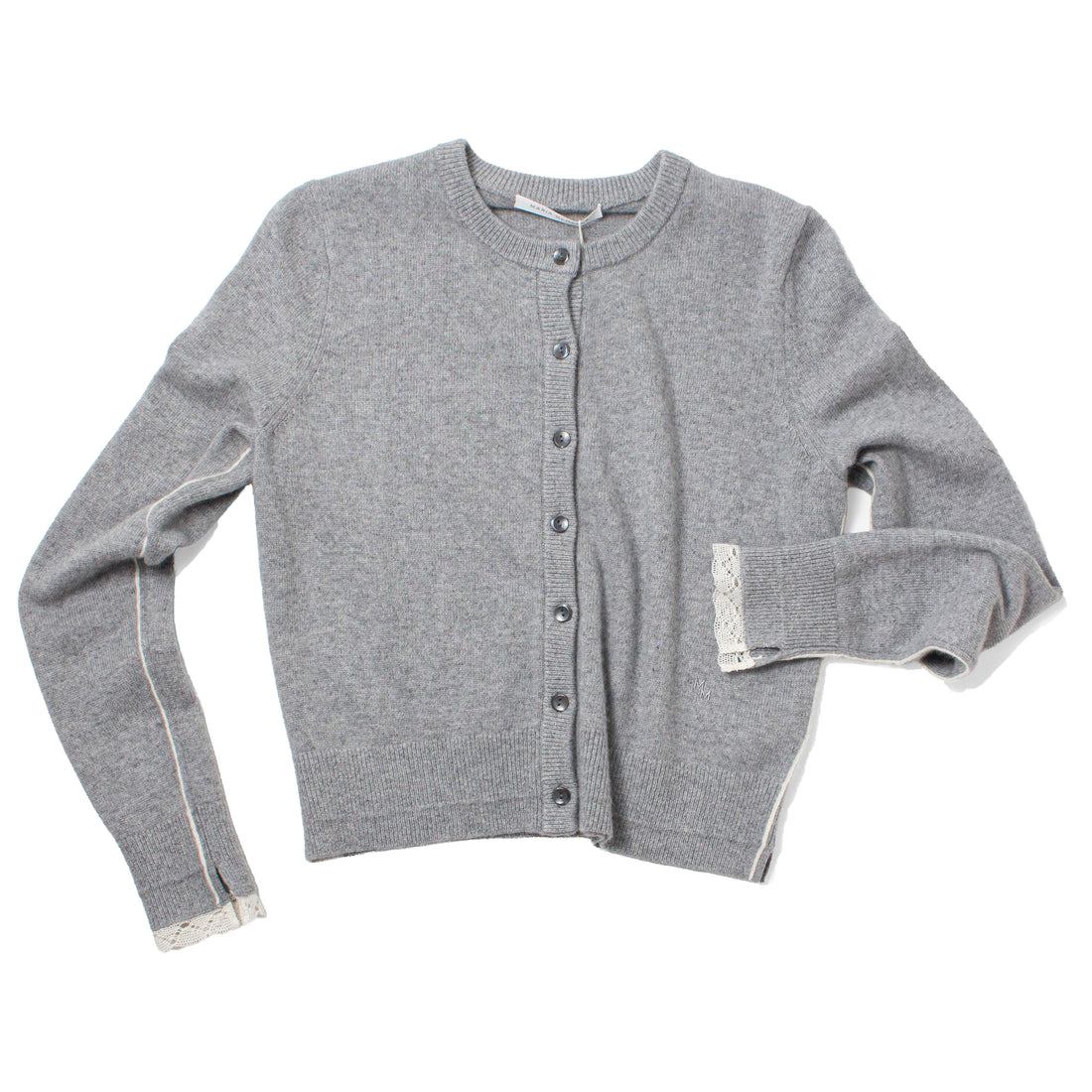 Maria McManus Baby Cardigan in Grey Lace