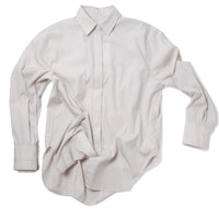 Maria McManus Covered Placket Tunic Shirt in Smoke Stripe