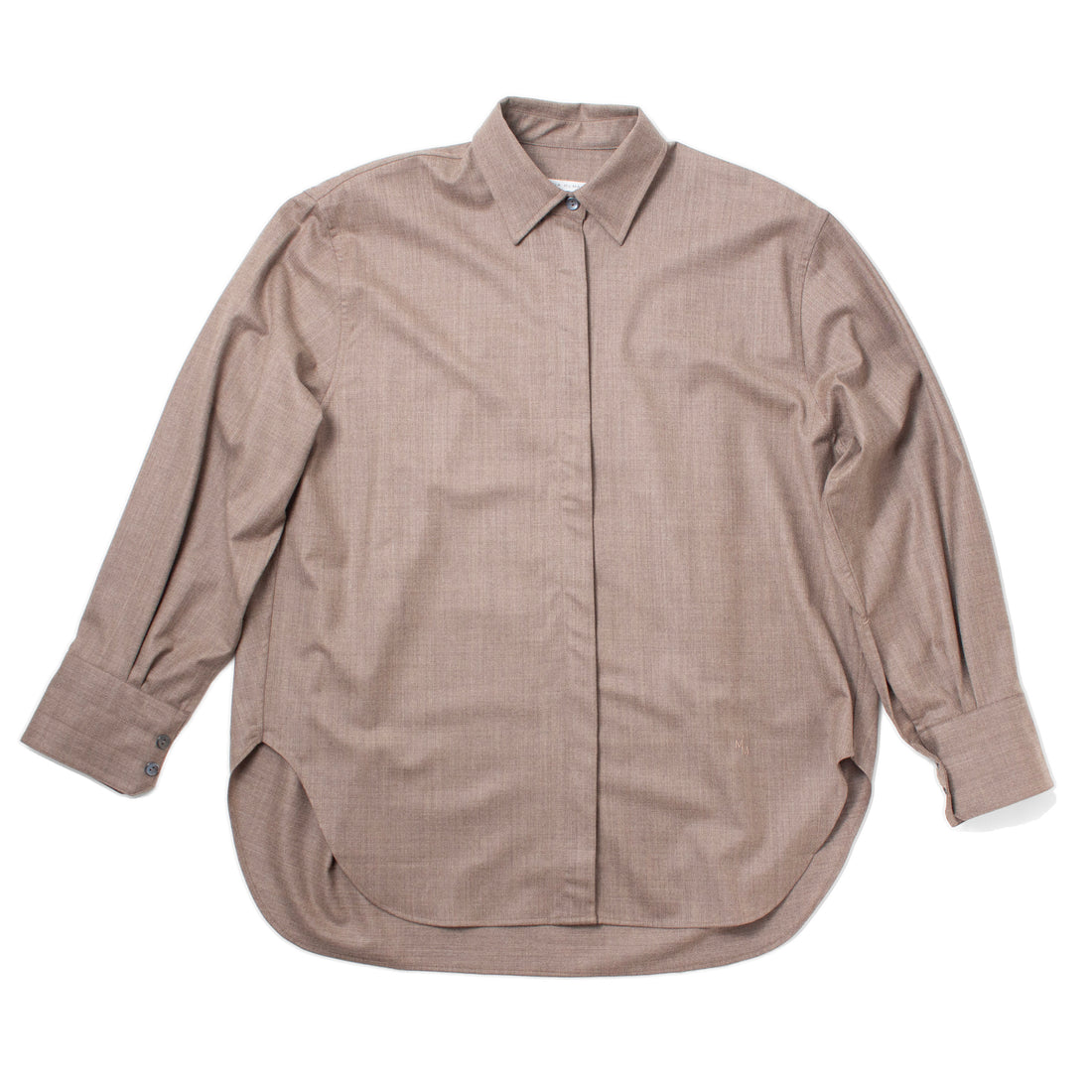 Maria McManus Covered Placket Tunic Shirt in Stone