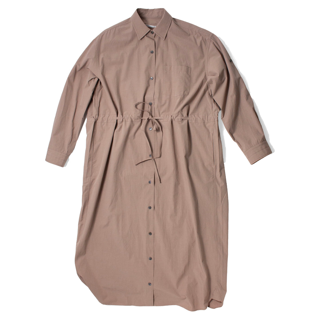 Maria McManus Drawstring Shirt Dress in Mouseback