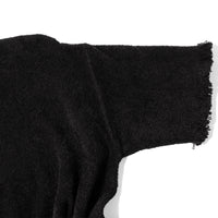 Maria McManus Drop Shoulder Fray Crew in Black