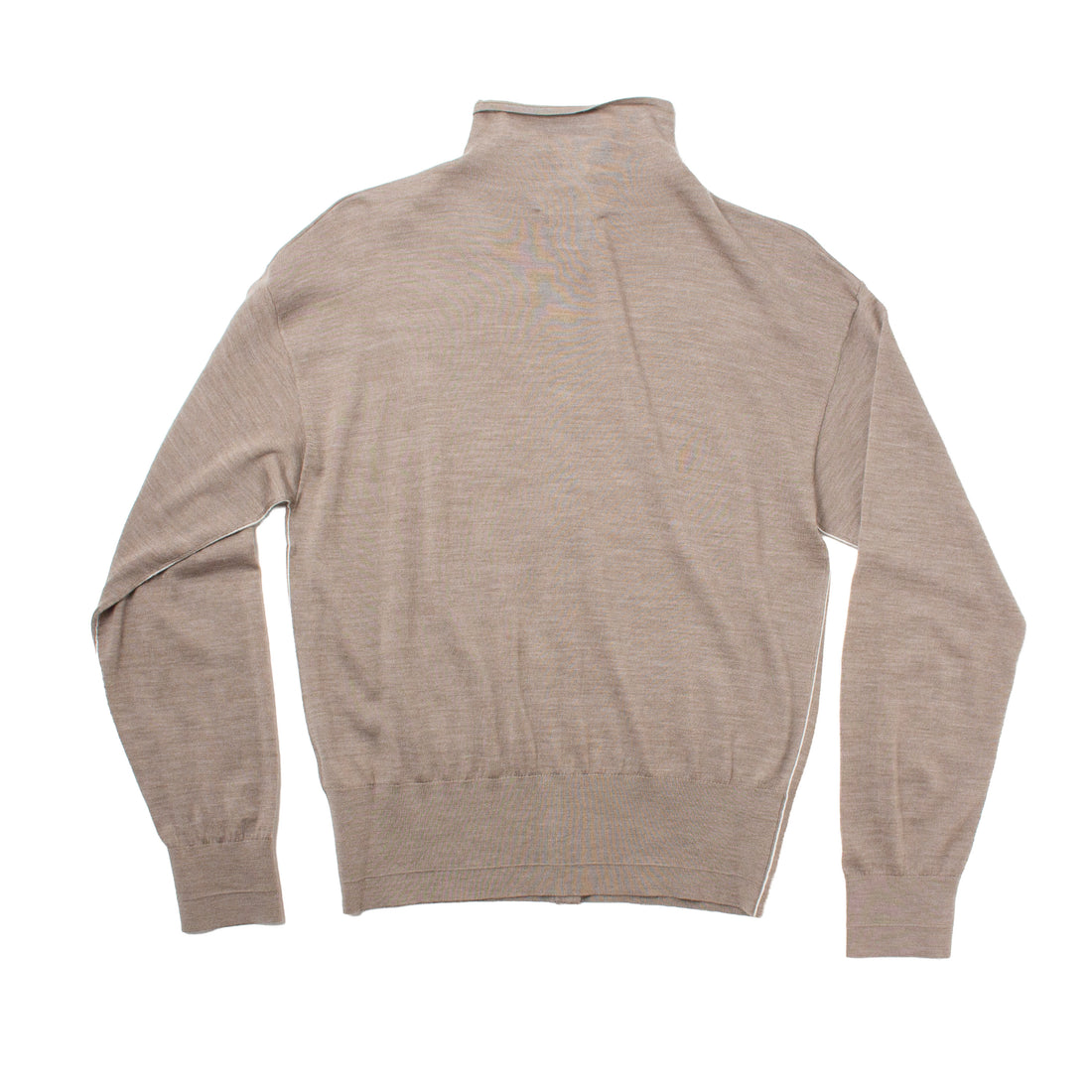 Maria McManus Mock Neck Cardigan in Heather Pebble