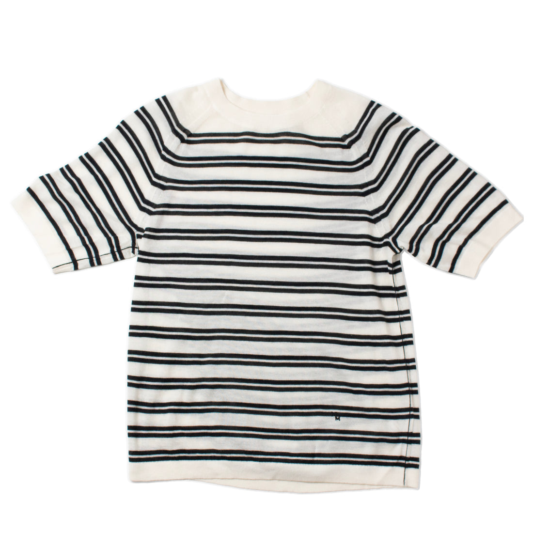 Maria McManus Oversized T-Shirt in Ivory/Black Stripe