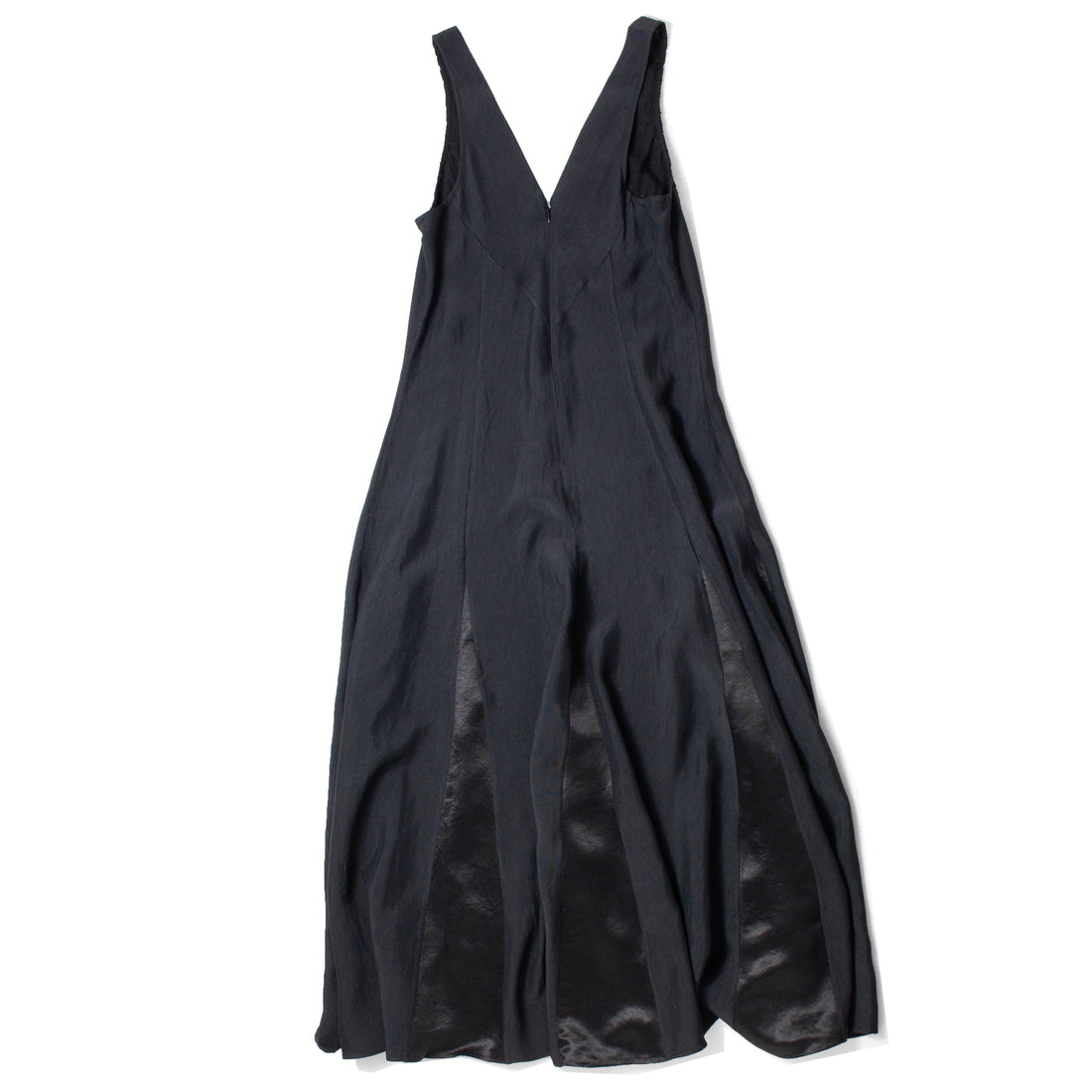 Maria McManus V-Neck Lace Detail Dress in Black