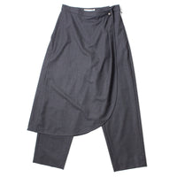 Maria McManus Wrap Skirt Trouser in Charcoal