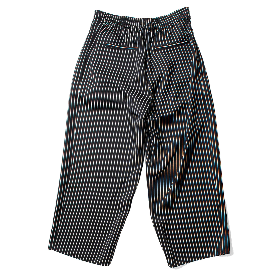 Maria McManus Balloon Drawstring Trouser in Black Stripe