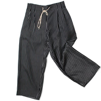Maria McManus Balloon Drawstring Trouser in Black Stripe