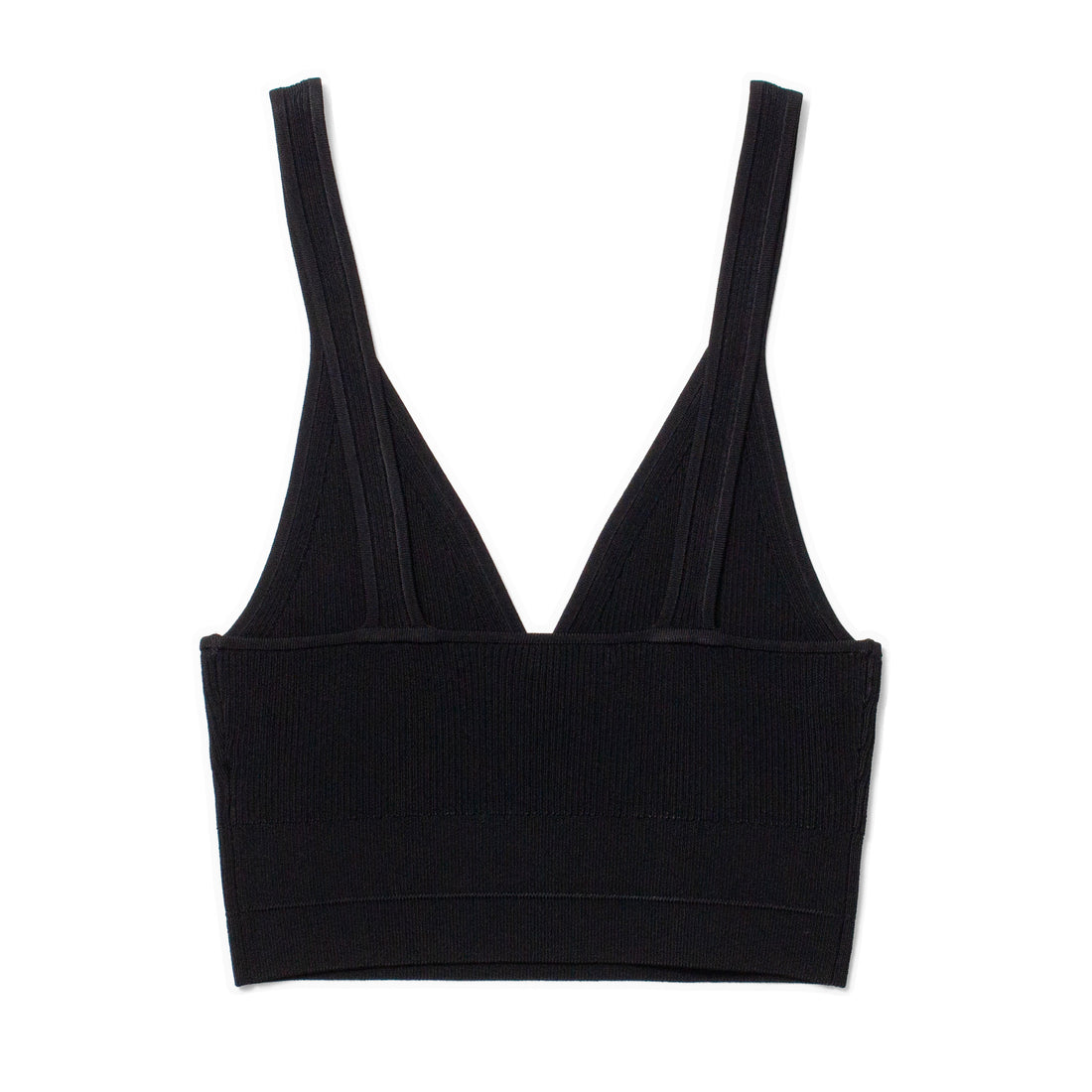 Maria McManus Ribbed Bralette in Black