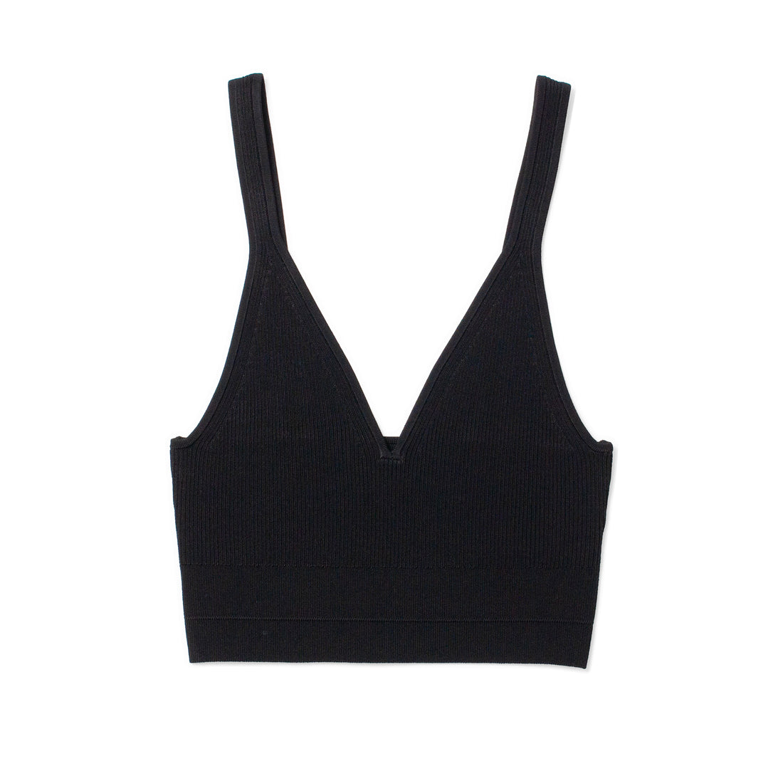Maria McManus Ribbed Bralette in Black