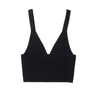 Maria McManus Ribbed Bralette in Black