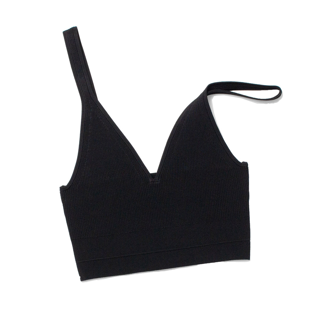 Maria McManus Ribbed Bralette in Black