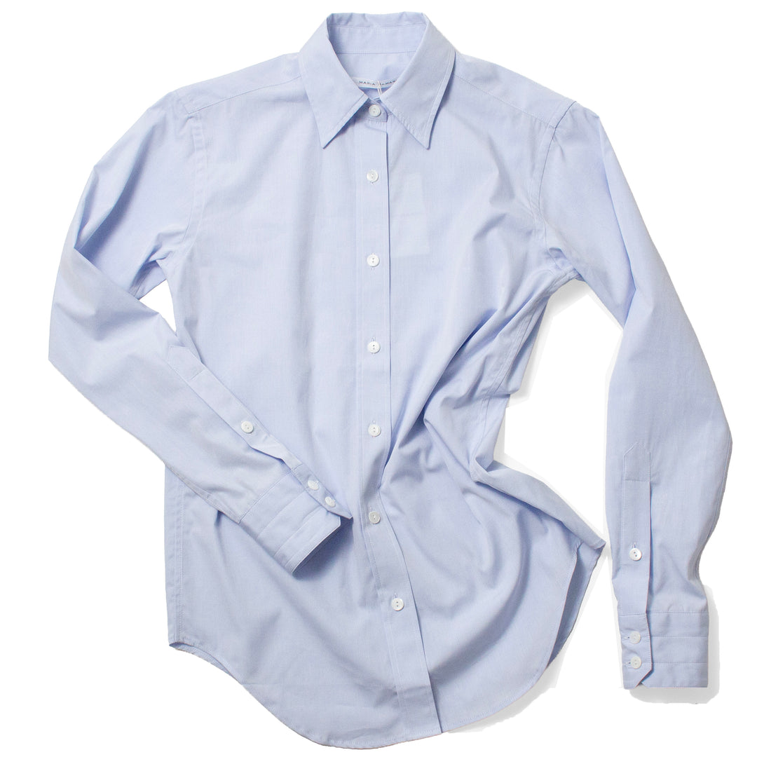 Maria McManus Slim Tunic Shirt in Sky Blue