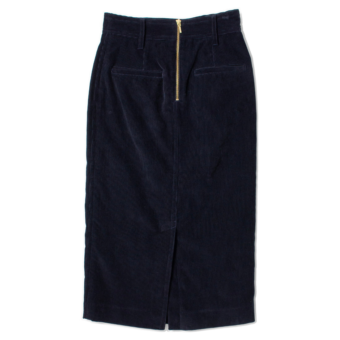 Maria McManus Zipper Pencil Skirt in Navy