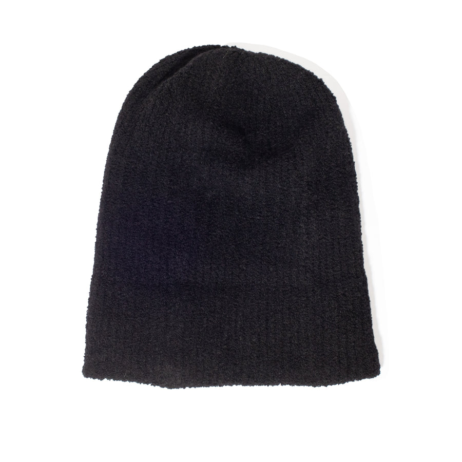 Mature Ha Cashmere Loop Knit Cap in Black