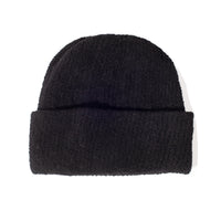 Mature Ha Cashmere Loop Knit Cap in Black