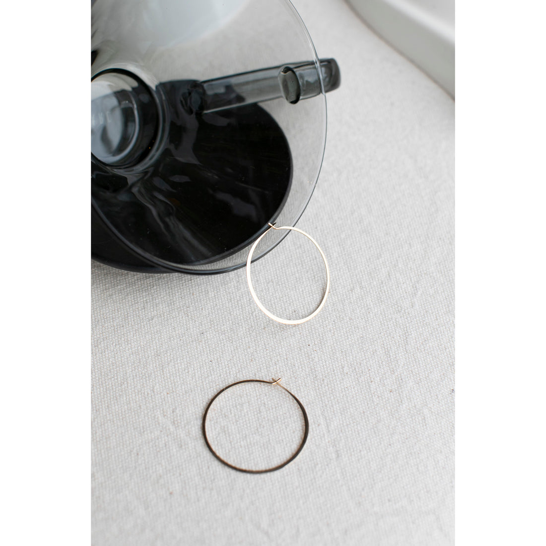 Melissa Joy Manning Large Round Hoops in 14k Gold