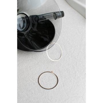 Melissa Joy Manning Large Round Hoops in 14k Gold