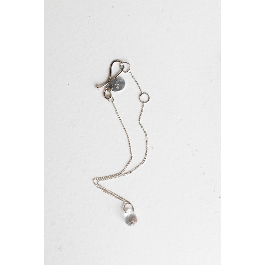 Melissa Joy Manning Tiny Stone Bracelet in Sterling Silver and Topaz