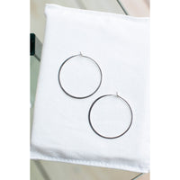 Melissa Joy Manning XXL Hoops in Sterling Silver
